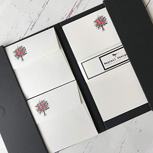 Papier-cadeau bouquet de fleurs et enveloppes Wagtail Designs