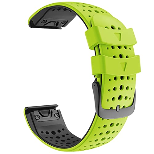 Bracelet de rechange silicone 22mm pour Garmin Fenix 5 sans irritation