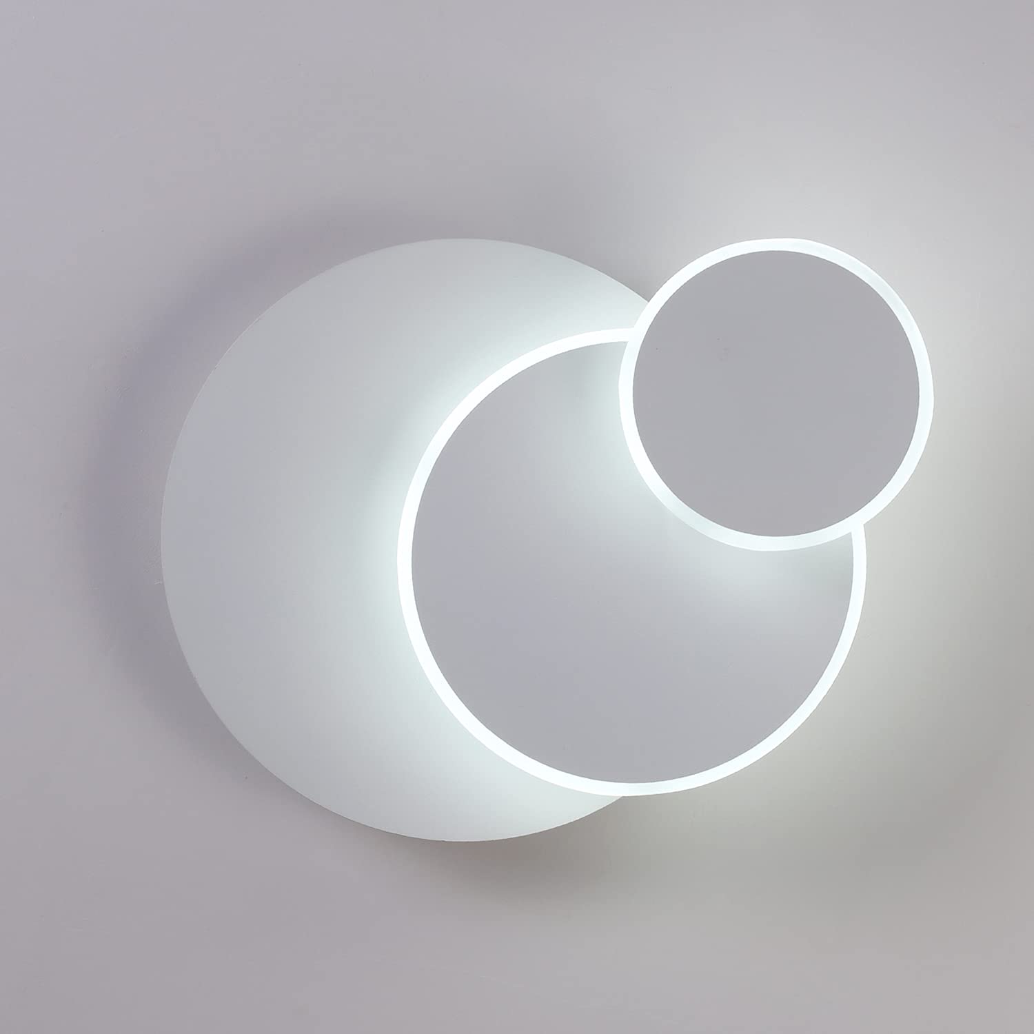 LED Wall Light 15W Ketom LED Wall Light Rotatable 350° Wall Lamp 6000K Cold White Wall Sconce DIY 3 in 1 LED Wall Lights Indoor Modern Wall Wash Lights for Livingroom Bedroom Diningroom Hotel Museum