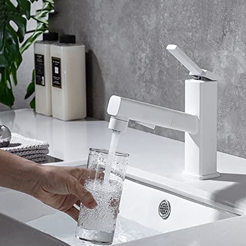 Robinet de lavabo extractible pour nettoyer facilement toute votre vasque
