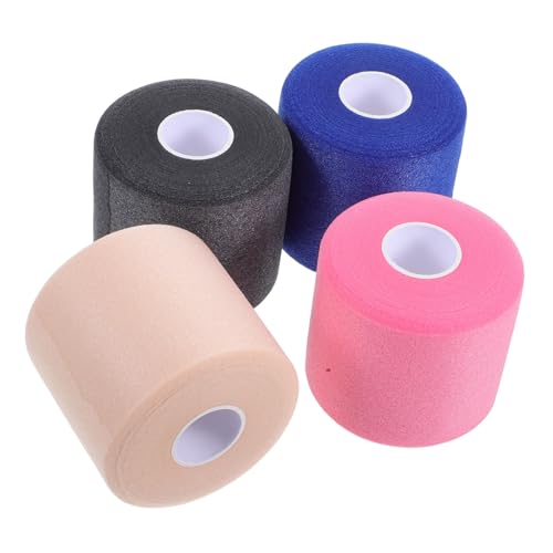 HAPINARY Elastic Sports Tape Set Black Tape for Ankle Wraps Team Badminton Grip Cushion Wraps for Ankles