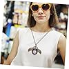 MUCKLILY 2pcs Retro Gothic Owl Pocket Watch Necklace Pendant Alloy Quartz Locket Watch Unique Chain Design #5
