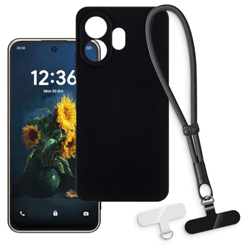 OAGELIM 2-in-1�ی�P�[�X�ƃ��X�g�X�g���b�v TCL NxtPaper 70 Pro 5G �Ƃ̌݊������� ���O���\�ȃ��j���[�h�t���d�b�J�o�[�A����~�ߕ����h�~�O���b�v�n���h�� (�u���b�N + �u���b�N)