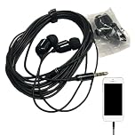 Extra Long Earbuds | Extra Long Cord Earbuds | 3-meter Wired In Ear Headphones with Microphone | Portable Cable Earphone Monitor Headset with Clear Sound for Live Streamer, Internet Broadcast, Phone