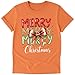 Merry Christmas Bow Celebration Family T-Shirt – Handmade - Customizable Backside Text with Name, Year or Text | Personalized for Family, Friends & Couples