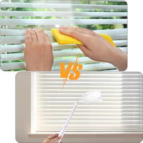 Image of 2 Pcs Handle Replacements for Duster Refill, Extended Handle Replacement Duster Handles Retractable Handle for Home Cleaning Accessories Telescopic Extended Pole