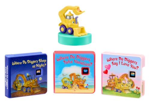 Little Tikes Story Dream Machine Random House Where Do Diggers Collection, 3 Stories, Bonus Character, Projects Storytime for Kids, Audio Play, Fun Toy, Ages 3+ Years