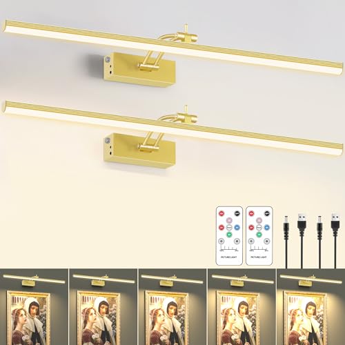 Luz de imagen sin cable para iluminar cuadros sin dañar la pared con obras