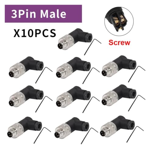 Conectores M8 para espacios reducidos con protección impermeable de 3 pines 2