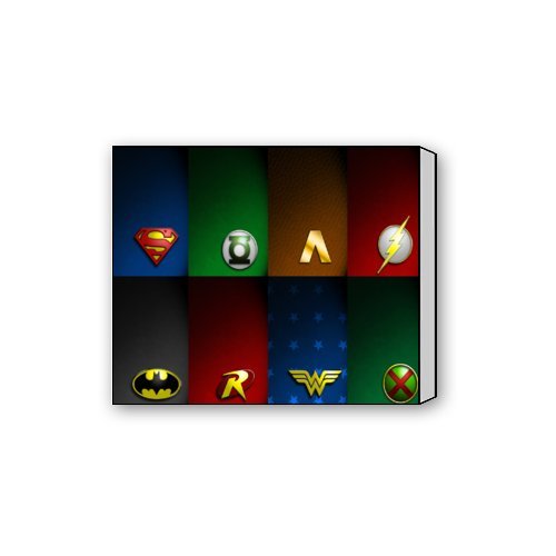 Scottshop Custom Justice League Logo Canvas Prints 20" x 16" Inch - Modern Canvas Wall Art Print Home Decor Wall Artwork