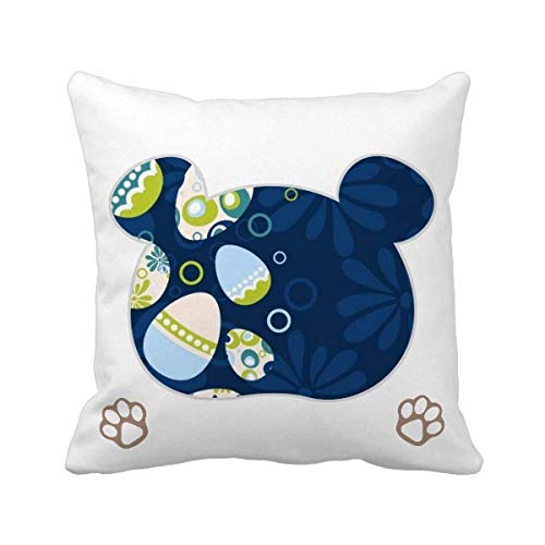 Housse de coussin ours de Pâques à rayures pour renouveler votre canapé