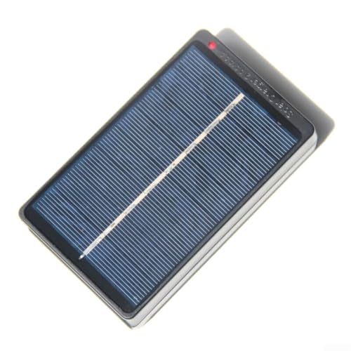 Hosrivae 1W 4V Solar para caja de cargador de batería para 2 pilas recargables AA AAA, luz de estado LED, protección de corriente inversa, diseño ligero para jardín y hogar