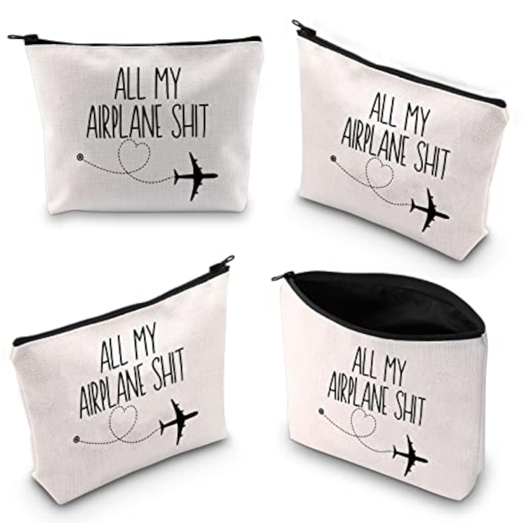 All My Airplane Sh*t Accessory Pouch, Travel Makeup Bag