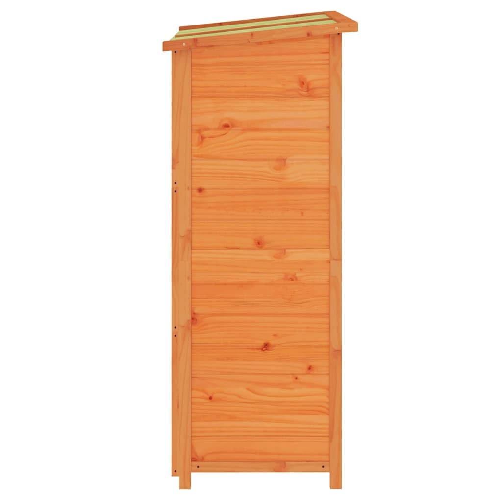 Szopa na narzędzia brązowa 83 x 57 x 140 cm lite drewno sosnowe