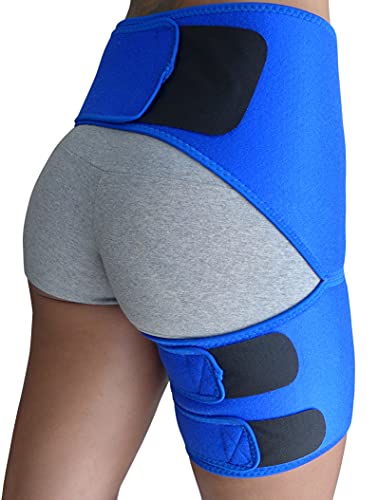 Hip Brace for Women, Men - Sciatica Brace - Groin Pull Compression Wrap - Sciatica Pain Relief Devices, Hip Brace for Sciatica Pain Relief Brace, Sciatic Relief Devices, Sciatic Nerve Pain Relief, Thigh Compression Sleeve, SI Belt, Hamstring Compression Sleeve, SI Joint Belt for Women, Bursitis Hip Pain Relief Devices