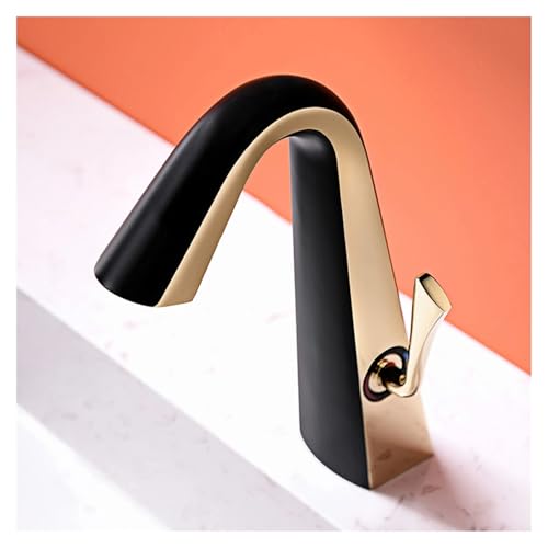 Robinet de lavabo design en laiton brossé pour une salle de bains chic - 5