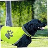 Hund reflektierende Weste hohe Sichtweite Nacht Sicherheitswesten Haustier Jacke Kleidung Fluoreszierende grüne S