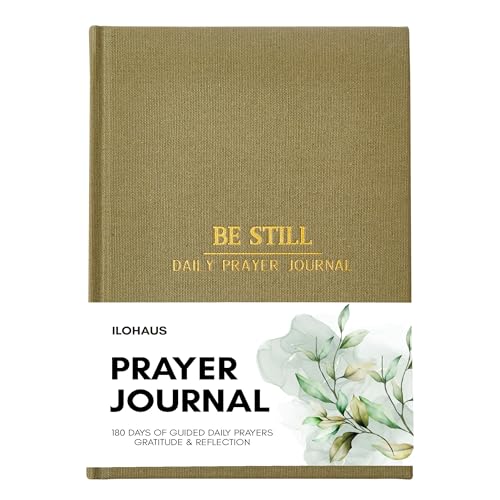 ilohaus Undated Bible Journal for Women & Men – Christian Prayer Journal & Devotional Notebook – Daily Scripture, Gratitude & Reflection – Bible Study Gift, 8.5x5.5 – Catholic & Faith Planner