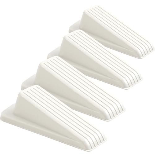 4 Pack White Rubber Door Stoppers