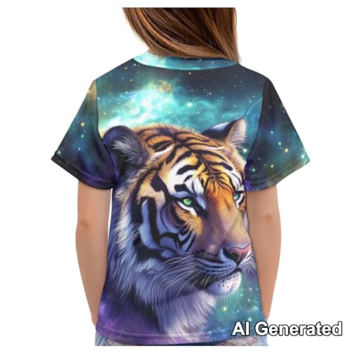 Image of Xhuibop Kids T Shirts for Boys Size 3-16 Girls Short Sleeve Sportswear Active Tops