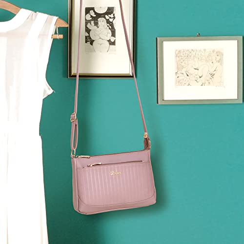 Image of EXOTIC Women's Studded Dual Tone Sling Bag -Green