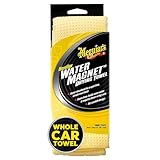Meguiar's Water Magnet Microfiber Drying Towel, Premium Car Wash Microfiber Towel That’s Super Plush, Water Absorbent & Scratch-Free Big Microfiber Towels for Cars, 1 Pack