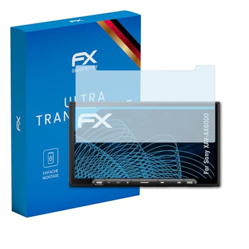 atFoliX Screen Protection Film compatible with Sony XAV-AX6000 Screen Protector, ultra-clear FX Protective Film (3X)