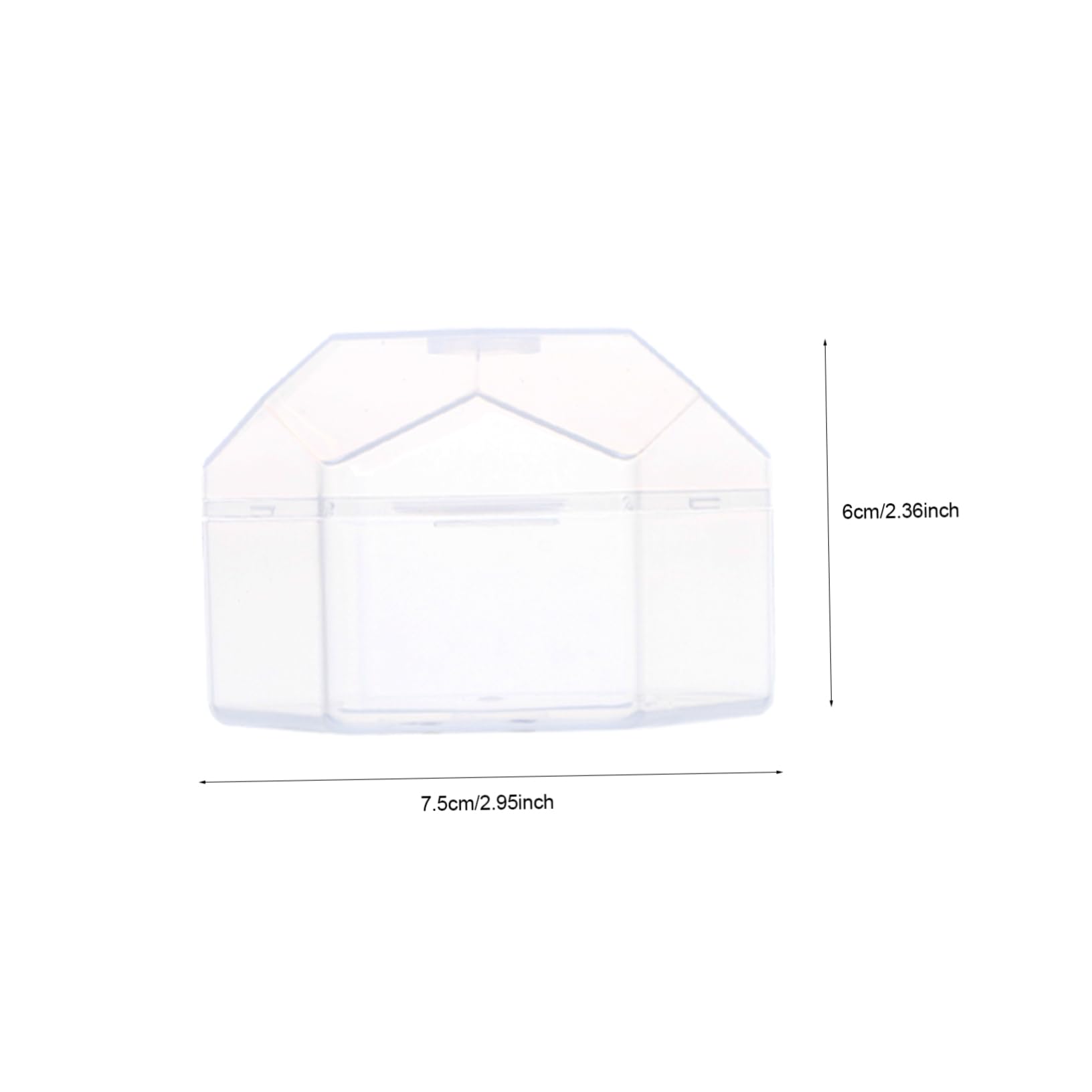 RORPOIR 10Pcs Transparent Pacifier Storage Cases Durable Material Pacifier Box for Newborns Keeps Pacifiers Clean and Organized for Travel and Home Use