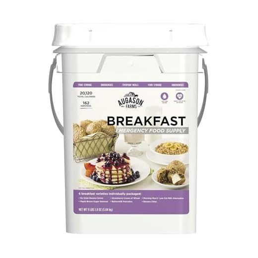 Augason Farms Breakfast Emergency Food Supply 4 Gallon Pail