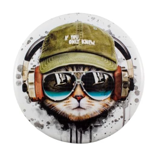 Divergent Discs ALPAS Putt and Approach Disc in Flexible Graphic StayPut Rubber (Cool Cat)