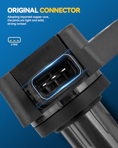 Image of PHILTOP UF400 Ignition Coil Pack, Fits for Honda 2003-2008 Pilot, 2002-2005 Civic 1.7L, 2004-2007 Accord 3.0L, 2006-2008 Ridgeline, 2001 Civic, 2001-2009 MDX, Saturn 2004-2007 Vue 3.5L