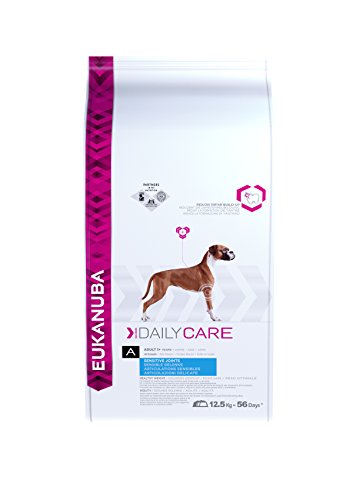 Eukanuba Daily Care Sensitive Joints Hundefutter - Trockenfutter für Hunde mit Gelenkbeschwerden – Spezialfutter geeignet für alle ausgewachsenen Rassen, 12,5 kg