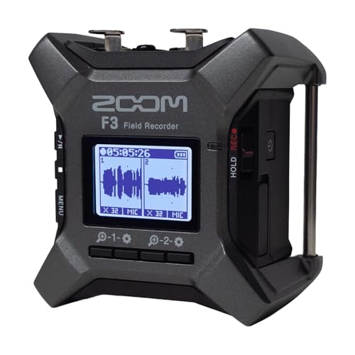 ZOOM ズーム フィールドレコーダー 2チャンネル入力32bitフロート録音 2022年発売 F3 黒