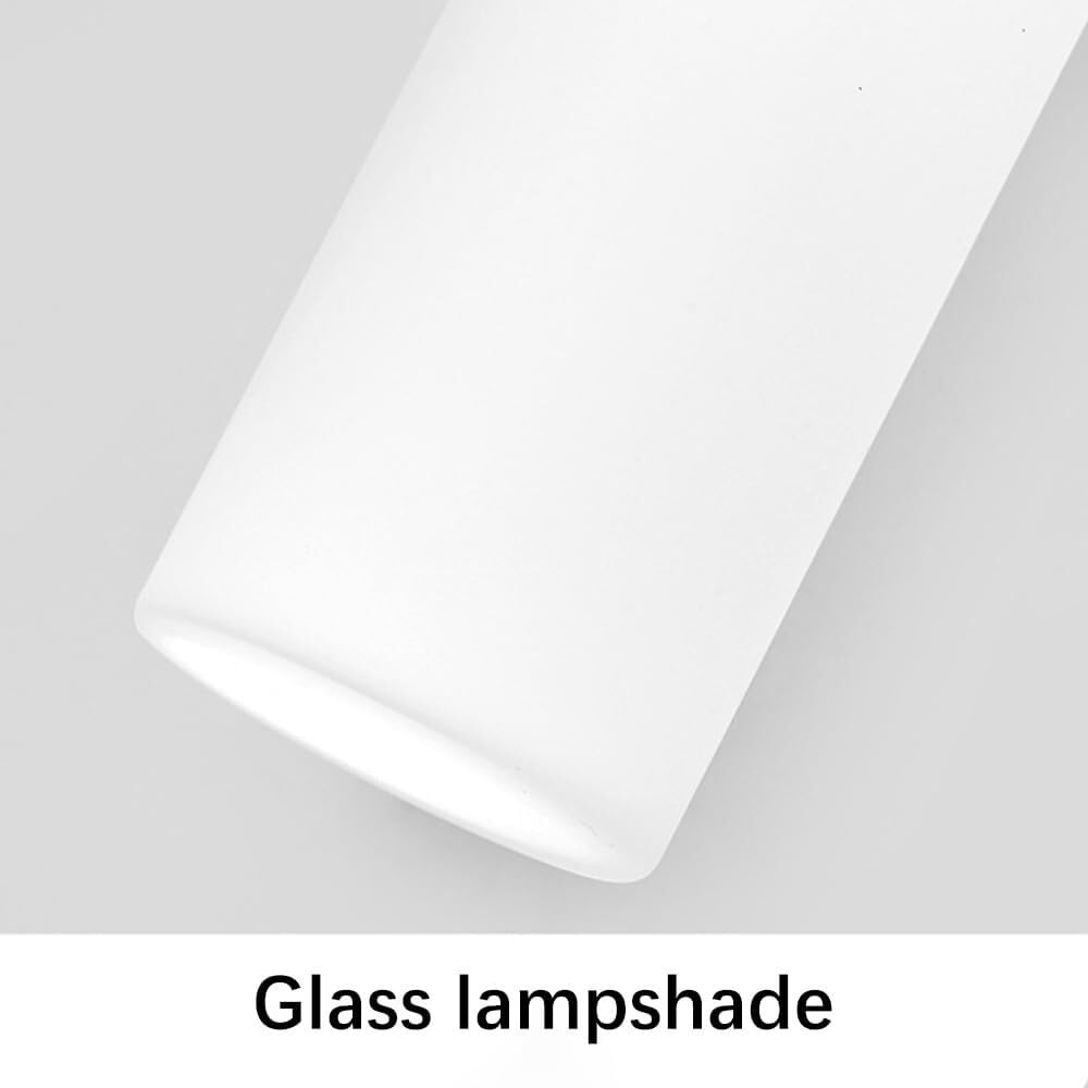 Lampada da Parete Moderna in Vetro per Bagno, Illuminazione Interna con Paralume, Elegante Lampada Tubolare per corridoio, Raffinato complemento d'arredo per la casa.