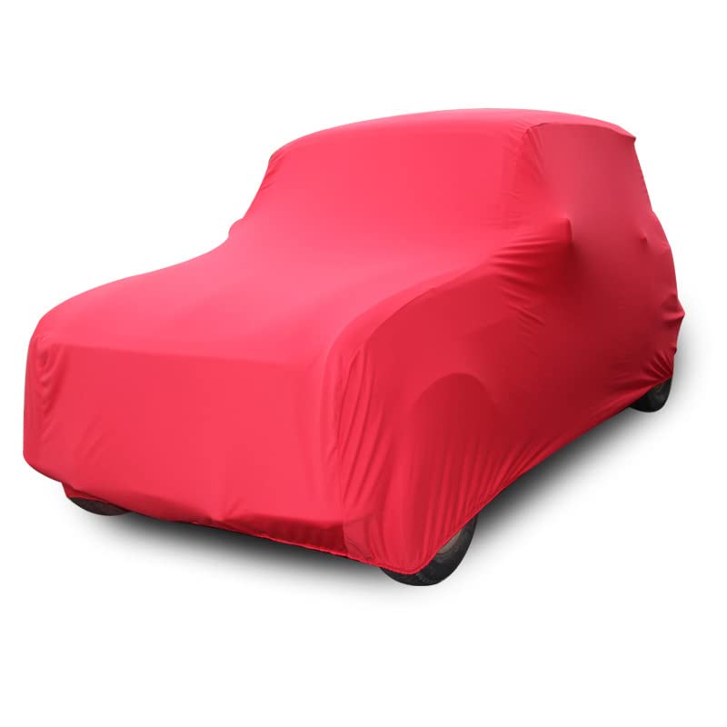 Housse Renault 4L Coverlux+ rouge : évitez la poussière et les rayures