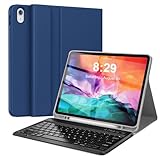 Keyboard Case for iPad Pro 12.9 inch (Old Model) 2015 1st / 2017 2nd Gen - Rechargeable, Detachable Wireless Bluetooth Keyboard - Folio Smart Leather Cover with Pencil Holder for Apple iPad Pro 12.9”