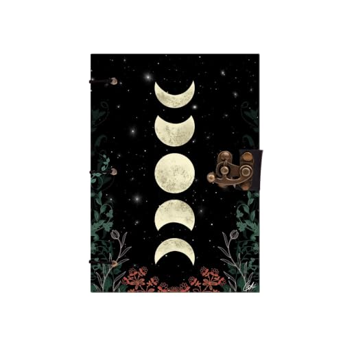 Image of Moon Face Diary Notebook 7x5 Inch 160 Pages Unruled Journal for Notes