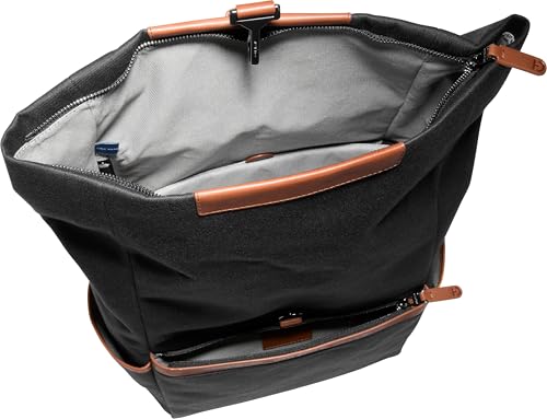 Image of Cole Haan Men's Judson Brushed Twill Backpack, Black /New British Tan