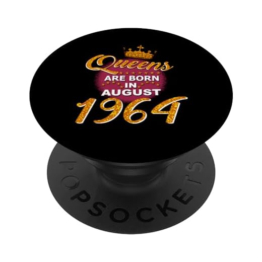 Queens nacen en agosto de 1964 58 años 58 cumpleaños PopSockets PopGrip Intercambiable