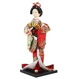 Cabilock Poupée Geisha Japonaise Kimono Style Traditionnel Création Folk Décoration Int...