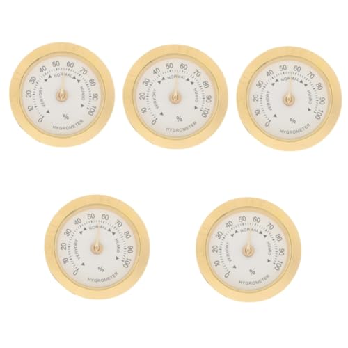 Uonlytech 5pcs Ukulele Hygrometer Omo Digital Hygrometer Humidity Temperature Meter Digital Humidity Gauge Piano Hygrometer Digital Temperature Gauge Guitar Gauge Portable Alloy Guitar Case