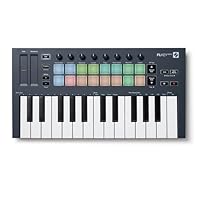 Novation FLkey Mini - Controller MIDI a tastiera portatile a 25 tasti, USB, con integrazione per FL...