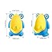 2025 Frog Pee Training Cute Frog Potty Training Urinal Large Capacity Toddler Boys Standing Urinal Frog Shape Toilet Training Pee Stand with Adjustable Height for Nursery Home Toilet (Blue)