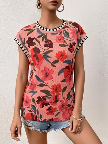 Image of Cap Sleeve Sweater Tops for Women 2026 Knit Summer Sleeveless Tank Vest | Slim Fit, Trendy Color Block, Soft, Skin-Friendly, Strechy, Lightweight, Breathable, Casual Daily Wear