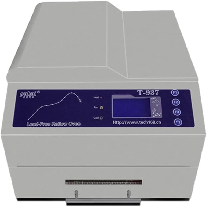 T-937 2300W Lead-Free Reflow Oven, Infrared IC Heater Soldering Machine for BGA SMD SMT PCB Rework, Desktop Bench Top