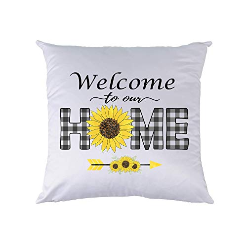 Sunflower Decor To Our Home Throw Pillows Pillowcase Cover Pillow