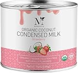 Mementa Organic Coconut Condensed Milk, Strawberry 7.05 Ounce (200 g)