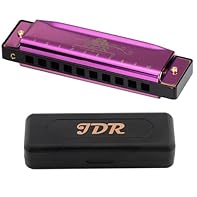Pay attention to details: JDR harmonica is designed with chrome-plated mirror stainless steel to prevent rust and corrosion. Each harmonica is carefully tuned and tested. Great for beginners. Source of materials: The JDR harmonica is made of thickene...