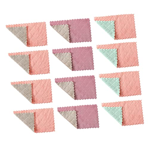 WEKAMOS 20Piezas Toallas de Lavado de Microfibra de Paños de Limpieza de Doble Absorbentes y Duraderos Utensilios de Cocina y Platos Colores Aleatorios