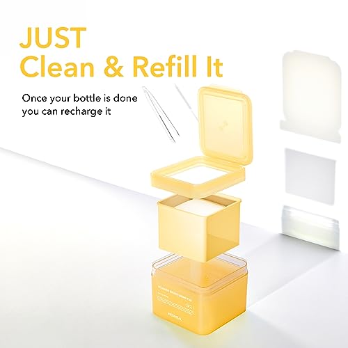 Image of (Only Refill) Mediheal Vitamide Brightening Pad (100 Pads) - Radiance Boosting Pads for Clear, Illuminating Skin - Vegan Gauze Pad